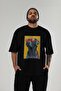 For Dog Lovers 13 Front Dog Prints Black Oversize T-Shirt 100% Cotton Unisex Dog Lover Premium Design - 6