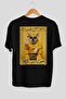 For Dog Lovers 62 Back Dog Print Black Oversize T-Shirt 100% Cotton Unisex Dog Lover Premium Design