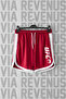 Ufc Printed Unisex Retro Varsity Sports Training Shorts