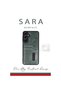 Samsung Galaxy A16 5g Compatible Case Sara Leather Case with Business Card Holder - Tan - 5