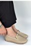 Women's Shoes Beige Leather Wens - 3
