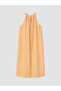 Nevavm Halter Neck Patterned Pleated Dress with a Difference - 6
