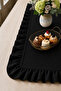 Ruffled Table Runner |   Decorative Dining Table Cover |   Stylish Living Room Decor |   40 X 110 cm - 2