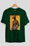 For Dog Lovers 36 Front Dog Printed Green Oversize T-Shirt 100% Cotton Unisex Dog Lover Premium Design