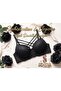 3-Pack Bra with Padding, Cross Straps, Comfortable, Flexible, Stylish Look, 3-Pack - Black - Red - Ecru - 7