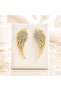 Two Color Angel Wing Elegant Women's Earrings - 5