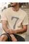 تي شيرت رجالي مطبوع برقم 7 مقاس كبير كاجوال Boyfirend - 3