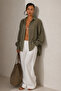 Women's Oversize Linen Shirt – Lightweight Textured Summer Comfortable Fit for Beach & Casual Chic - 3