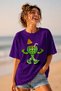 Watermelon Character Printed Unisex Oversize T-Shirt – Cotton Crew Neck Casual T-Shirt