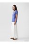 Peak New Season Blue V-Neck Women's T-Shirt - 2