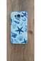 Samsung Galaxy J7 Sea Shell Printed Inside Velvet Silicone Phone Case (Blue Color)