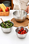 Korean Style Mixing Bowl with Scale - Professional 304 Quality Stainless Steel - Multi-Purpose Bowl for Life - 5