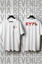Göktürk and Ay Yıldız Front and Back Printed 100% Cotton Wide Fit Unisex Tshirt
