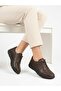 Women's Brown Genuine Leather Orthopedic Soft Sole Casual Shoes - 2