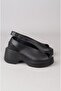 Select 4126 genuine leather heel women's sandal (heel: 6.5cm platform: 2.5cm) black - 4