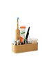 Multi-Compartment Bathroom Organizer-Toothbrush Holder Makeup and Personal Care Organizer- Stand with 9 Color Options - 4