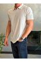 Men's Soft Touch Zippered Polo Tshirt Navy Blue Eca088 - 3