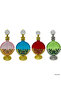 4pcs Crystal Perfume Essential Oil Bottle 30ml D9362