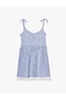 Women's Dress 6Sal80014Iw Blue Striped - 4