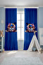 Fast Heroes Patterned Children's Baby Room Background Curtain (Single Wing Pricing) - 2