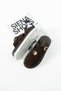 Vionna Women's Buckle Detailed Genuine Leather Slippers Brown Suede - 4
