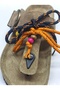 Women's Sand Beige Genuine Suede Leather Orthopedic Cork Sole Slippers - 4