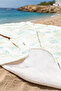 منشفة الشاطئ من Sea Star Shell - منشفة ميكروفايبر سريعة الجفاف باللون البيج النعناعي الباستيل البحري - 5