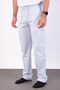 Men's Baggy Fit Linen Fabric Elastic Waist Comfortable Cut Pants - 5