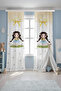 Cute Girl with Daisy Pattern Children's Baby Room Background Curtain (Single Wing Pricing) - 2