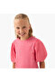 Girls Crew Neck Top with Pearl Embellishments - Short Sleeves - 4
