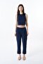Women's Canvas Trousers 71154 Navy Blue - 3