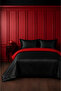 100% Cotton Satin Double-Sided Design Black Red Double Duvet Cover Set (83 Thread-125 Gsm) - 2