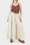 Relaxed Fit High Waist Wide Leg Linen Trousers Pants 7544 - 2