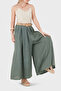 Relaxed Fit High Waist Wide Leg Linen Trousers Pants 7544 - 2