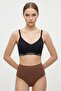 Women Brand Logo Padded Bralette, Black
