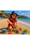 Children's Jumpsuit Swimsuit Half Zippered Sea and Pool Girls' Swimsuit - 3