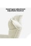(gq6-Cream)Multi Function Fold Out Floor Sofa Bed, 5 Position Adjustable Backrest Lazy Floor Chair for Apartment Small Space Daily Rest,Light Gray & Cream White 2 Colors - 4