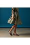 Brown Leather Buckle Women's Round Toe Sandals