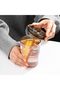 Water Glass, Tumbler with Straw and Lid, Sealed To-Go Tumbler for Coffee, Iced Tea, Thick-Walled, Insulated (Amber Color) - 5