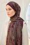Urban Hours Shawl Pattern Burgundy Mayda Shawl - 4