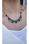 Green Natural Stone Beaded Bohemian Necklace - 2