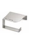 304 Stainless Steel No Drilling Mounting Adhesive and Screw Mounted Toilet Roll Holder with Shelf - Bth-014 - 2