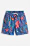 Boy's Patterned Shorts Swimsuit M00829 Indigo