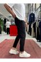 Black Pleated Carrot Cut Pants By-5013 - 6