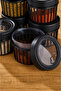 3-Piece Linea Round Storage Container Set 1X(0.50 Liter, 1.1 Liter, 1.70 Liter) Anthracite - 5