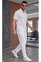 Men's T-Shirt Pants and Shorts 3-Piece Set Ottoman Fabric Regular - 3