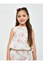 Girls Floral Embroidered Cotton Top and Pants Set - 3