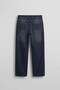 Men's Baggy Washed Jean Trousers Navy Blue - 2