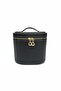 Makeup Organizer Mirrored Makeup Bag Black – Portable Cosmetic Organizer with Compartments 19X15X16 cm - 2