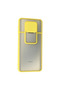Xiaomi Redmi Note 9 Pro Case Palm Frosted Camera Sliding Silicone - Yellow - 3